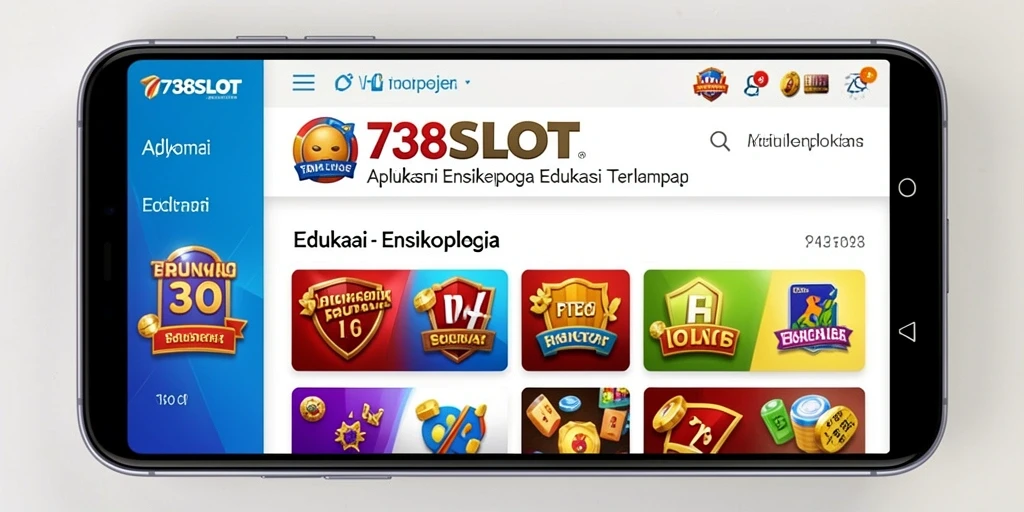 Antarmuka aplikasi Ensiklopedia 738SLOT yang user-friendly.
