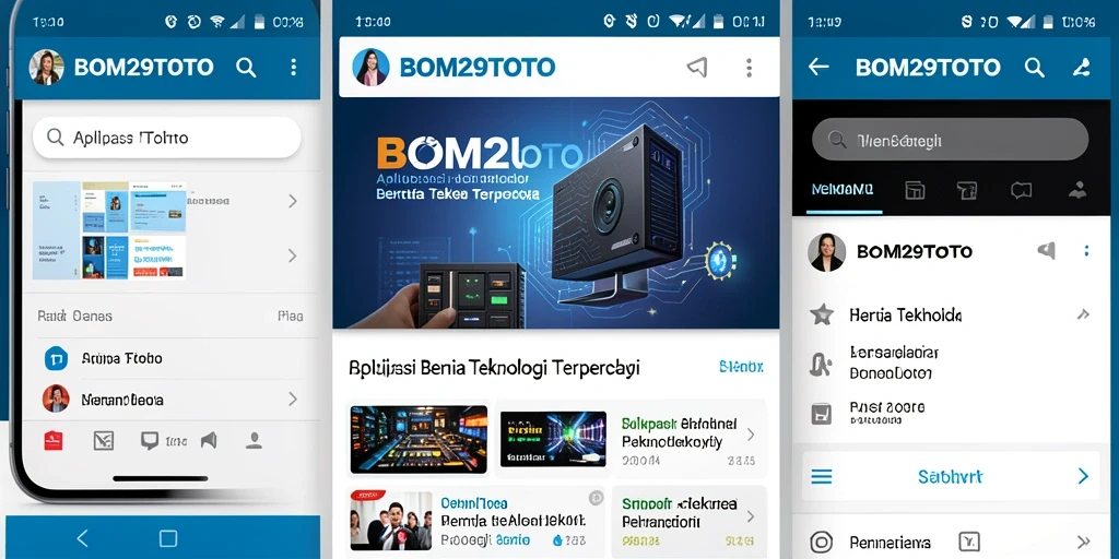 Tampilan antarmuka BOM29TOTO yang modern dan informatif.