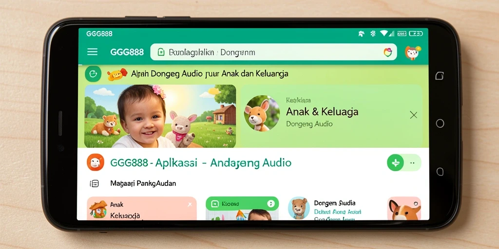 Tampilan antarmuka GGG888 yang menarik dan intuitif untuk anak-anak.