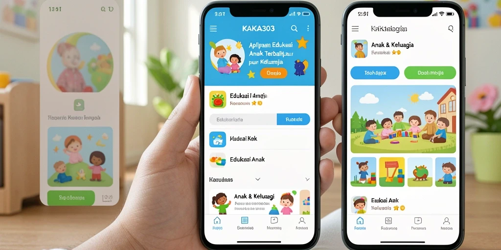 Tampilan antarmuka KAKA303 yang interaktif dan ramah anak.