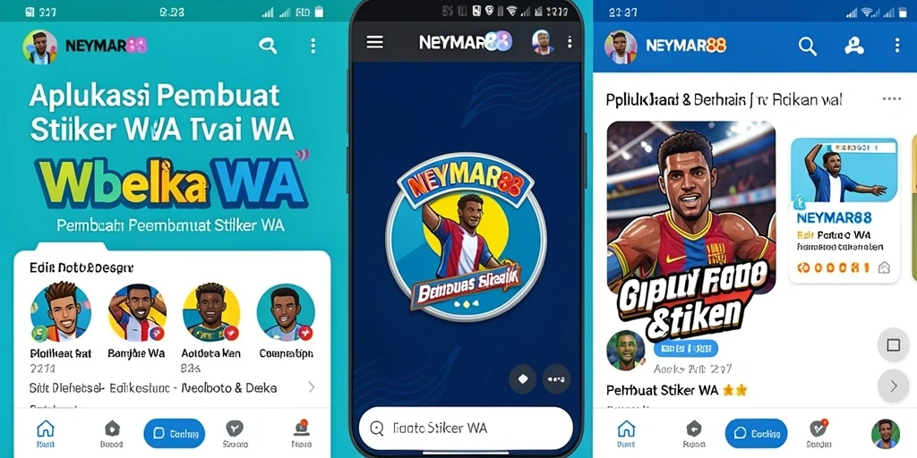 Antarmuka menarik dan fungsionalitas Pembuat Stiker WA yang intuitif.
