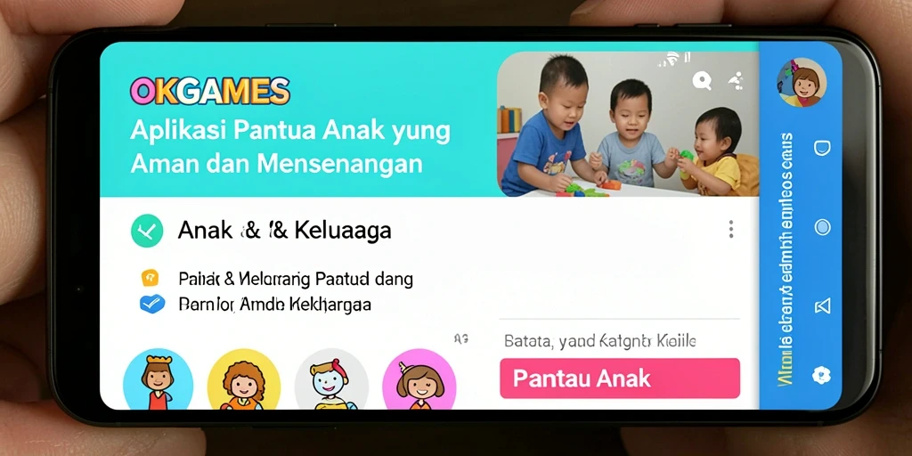 Tampilan antarmuka aplikasi Pantau Anak yang user-friendly dan informatif.