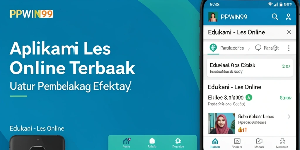 Antarmuka PPWIN99 yang user-friendly untuk pembelajaran online.