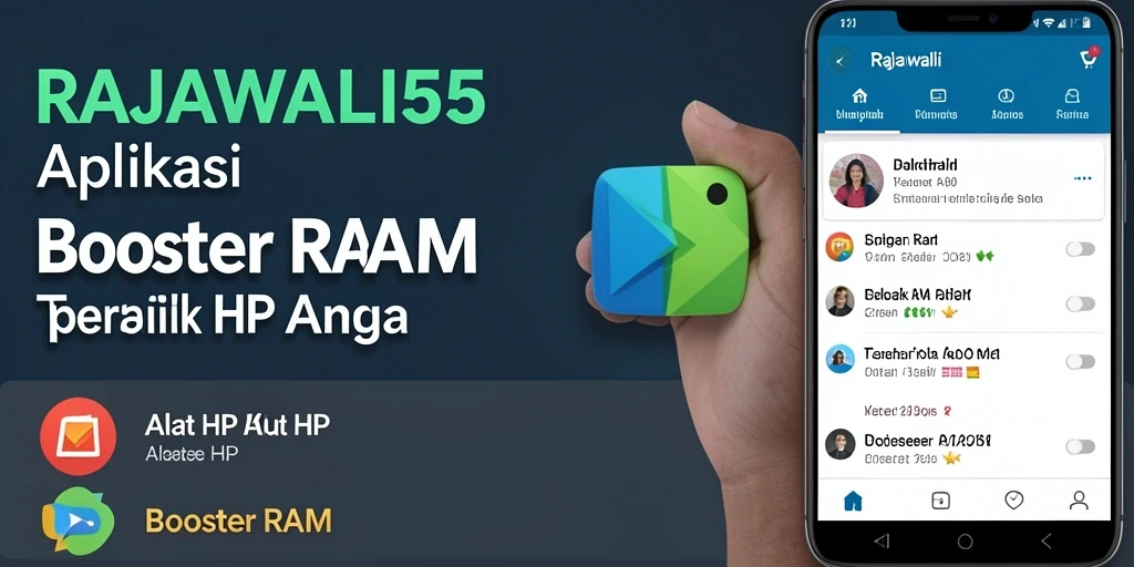 Tampilan antarmuka aplikasi RAJAWALI55 yang sederhana dan berfungsi.