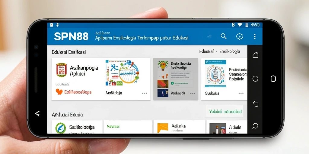 Screenshot utama SPN88 menampilkan antarmuka yang menarik dan informatif.